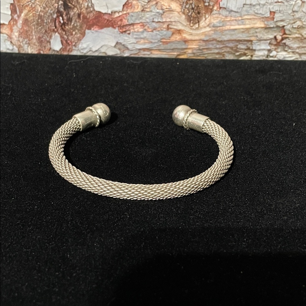 925 sterling silver cuff bracelet.